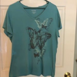 Ladies V neck T